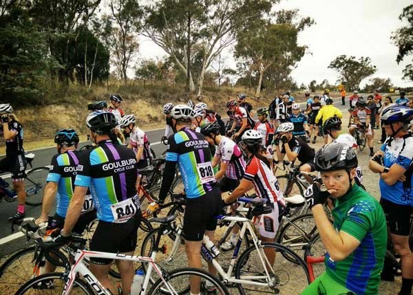 Goulburn riders at the race brief